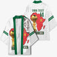 Morocco Football Custom Kimono Atlas Lions Champions African White Islamic Pattern