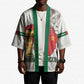 Morocco Football Custom Kimono Atlas Lions Champions African White Islamic Pattern