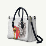 Morocco Football Custom Leather Bag Atlas Lions Champions African White Islamic Pattern