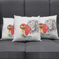 Morocco Football Custom Pillow Cover Atlas Lions Champions African White Islamic Pattern