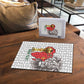Morocco Football Custom Puzzle Atlas Lions Champions African White Islamic Pattern
