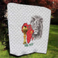 Morocco Football Custom Quilt Atlas Lions Champions African White Islamic Pattern