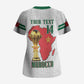 Morocco Football Custom Scrub Top Atlas Lions Champions African White Islamic Pattern