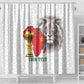 Morocco Football Custom Shower Curtain Atlas Lions Champions African White Islamic Pattern