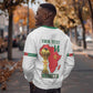 Morocco Football Custom Sweatshirt Atlas Lions Champions African White Islamic Pattern