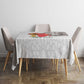 Morocco Football Custom Tablecloth Atlas Lions Champions African White Islamic Pattern