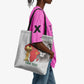 Morocco Football Custom Tote Bag Atlas Lions Champions African White Islamic Pattern