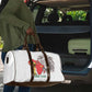 Morocco Football Custom Travel Bag Atlas Lions Champions African White Islamic Pattern