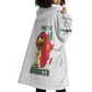 Morocco Football Custom Wearable Blanket Hoodie Atlas Lions Champions African White Islamic Pattern