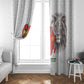 Morocco Football Custom Window Curtain Atlas Lions Champions African White Islamic Pattern
