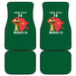 Morocco Football Custom Car Mats Atlas Lions Champions African Green Islamic Pattern
