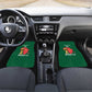 Morocco Football Custom Car Mats Atlas Lions Champions African Green Islamic Pattern