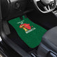 Morocco Football Custom Car Mats Atlas Lions Champions African Green Islamic Pattern