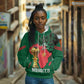 Morocco Football Custom Hoodie Atlas Lions Champions African Green Islamic Pattern