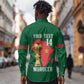 Morocco Football Custom Long Sleeve Button Shirt Atlas Lions Champions African Green Islamic Pattern