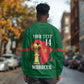 Morocco Football Custom Long Sleeve Shirt Atlas Lions Champions African Green Islamic Pattern