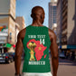 Morocco Football Custom Men Tank Top Atlas Lions Champions African Green Islamic Pattern