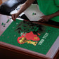 Morocco Football Custom Puzzle Atlas Lions Champions African Green Islamic Pattern