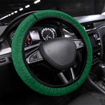 Morocco Football Steering Wheel Cover Atlas Lions Champions African Green Islamic Pattern