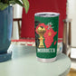 Morocco Football Custom Tumbler Cup Atlas Lions Champions African Green Islamic Pattern