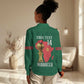 Morocco Football Custom Women Casual Shirt Atlas Lions Champions African Green Islamic Pattern
