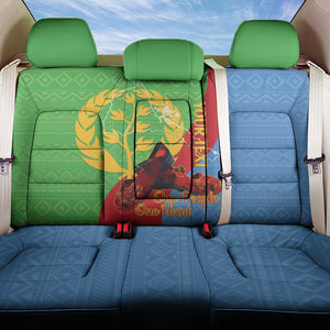Personalised Eritrea Independence Day Back Car Seat Cover Shida Shoes Olive Branch African Pattern