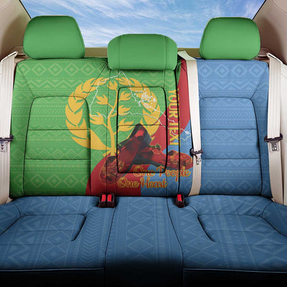 Personalised Eritrea Independence Day Back Car Seat Cover Shida Shoes Olive Branch African Pattern