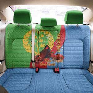Personalised Eritrea Independence Day Back Car Seat Cover Shida Shoes Olive Branch African Pattern