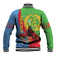 Personalised Eritrea Independence Day Baseball Jacket Shida Shoes Olive Branch African Pattern