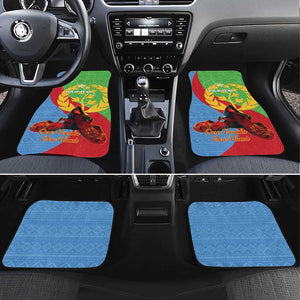 Personalised Eritrea Independence Day Car Mats Shida Shoes Olive Branch African Pattern