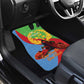 Personalised Eritrea Independence Day Car Mats Shida Shoes Olive Branch African Pattern