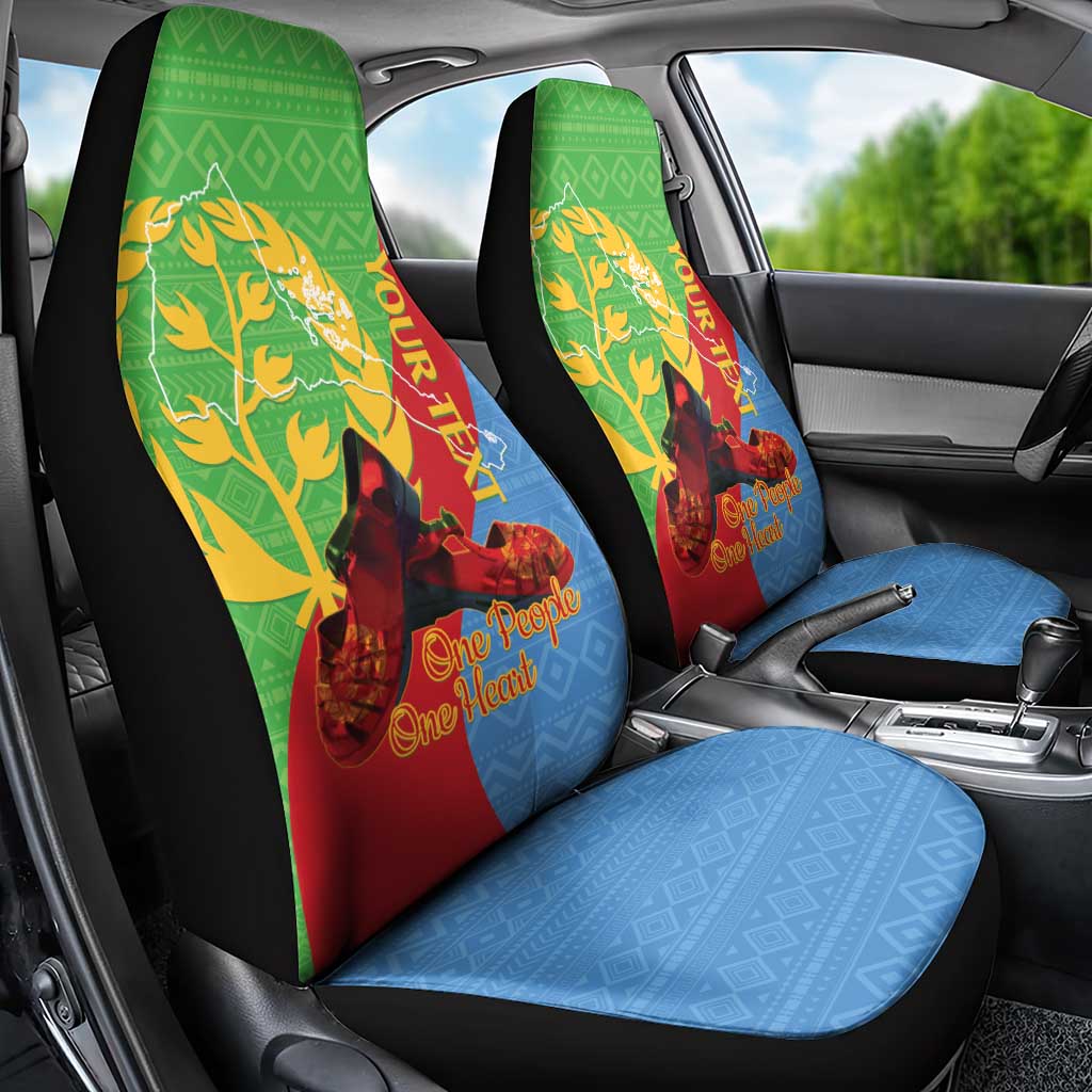 Personalised Eritrea Independence Day Car Seat Cover Shida Shoes Olive Branch African Pattern