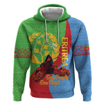Personalised Eritrea Independence Day Hoodie Shida Shoes Olive Branch African Pattern