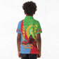 Personalised Eritrea Independence Day Kid Polo Shirt Shida Shoes Olive Branch African Pattern