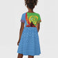 Personalised Eritrea Independence Day Kid Short Sleeve Dress Shida Shoes Olive Branch African Pattern