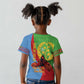 Personalised Eritrea Independence Day Kid T shirt Shida Shoes Olive Branch African Pattern