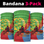 Eritrea Independence Day Neck Gaiter Shida Shoes Olive Branch African Pattern - African Pride