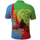 Personalised Eritrea Independence Day Polo Shirt Shida Shoes Olive Branch African Pattern