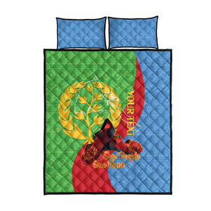 Personalised Eritrea Independence Day Quilt Bed Set Shida Shoes Olive Branch African Pattern