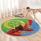 Personalised Eritrea Independence Day Round Carpet Shida Shoes Olive Branch African Pattern