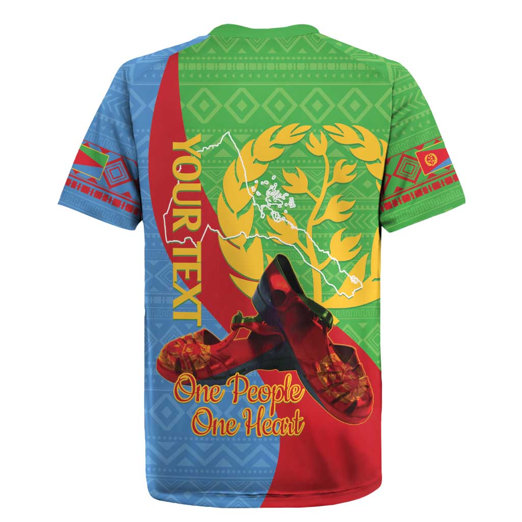 Personalised Eritrea Independence Day Rugby Jersey Shida Shoes Olive Branch African Pattern