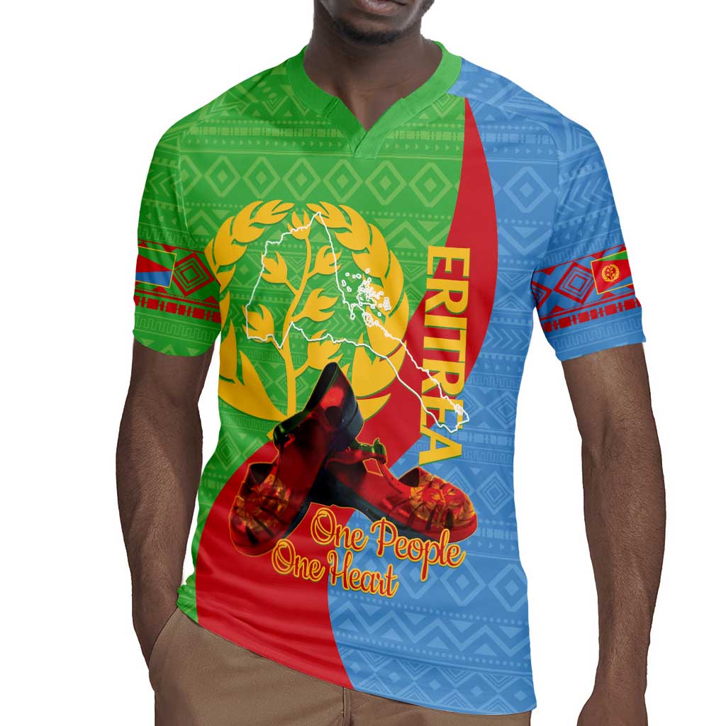 Personalised Eritrea Independence Day Rugby Jersey Shida Shoes Olive Branch African Pattern
