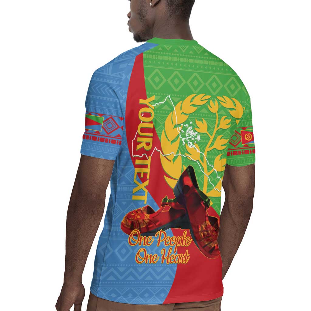 Personalised Eritrea Independence Day Rugby Jersey Shida Shoes Olive Branch African Pattern