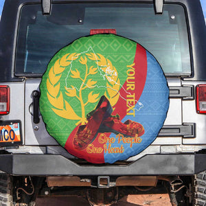 Personalised Eritrea Independence Day Spare Tire Cover Shida Shoes Olive Branch African Pattern