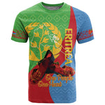 Personalised Eritrea Independence Day T shirt Shida Shoes Olive Branch African Pattern