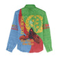 Personalised Eritrea Independence Day Women Casual Shirt Shida Shoes Olive Branch African Pattern