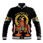 Custom Eritrea Martyrs' Day Baseball Jacket 20 June Shida Shoes With Candles - Black LT14