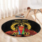 Custom Eritrea Martyrs' Day Round Carpet 20 June Shida Shoes With Candles - Black