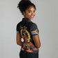 Custom Eritrea Martyrs' Day Women Polo Shirt 20 June Shida Shoes With Candles - Black