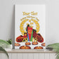 Custom Eritrea Martyrs' Day Canvas Wall Art 20 June Shida Shoes With Candles - White